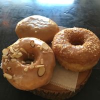 The most incredible doughnuts - considering coming back to NYC just to taste them again!!! at Dun-Well Doughnuts in New York City