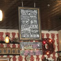 Menu at the shop. at Dun-Well Doughnuts in New York City