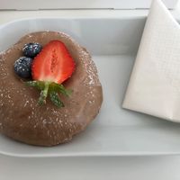 French toast donut - amazing! at Blanche Bakery in Cardiff