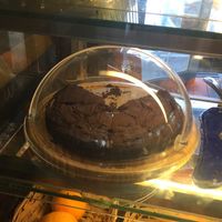 vegan pumpkin dark chocolate cake at Slunch Factory - 슬런치 팩토리 in Seoul