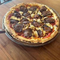 vegan Pepperoni pizza   at Slunch Factory - 슬런치 팩토리 in Seoul