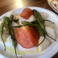 Shishito pepper w tomatoes & veggies   at Slunch Factory - 슬런치 팩토리 in Seoul