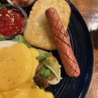 Sausage, hash browns   at Slunch Factory - 슬런치 팩토리 in Seoul