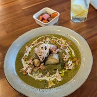 spinach curry (so good i had it twice) at Slunch Factory - 슬런치 팩토리 in Seoul