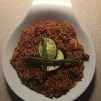 Vegan tomato risotto at Slunch Factory - 슬런치 팩토리 in Seoul