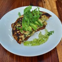 Vegan omelett at The Courtyard Cafe in Kalk Bay