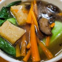 Crispy noodles soup base at Real Food 真食 - South Beach in Central Singapore