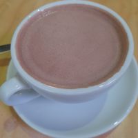 Vegan hot chocolate at Real Food 真食 - South Beach in Central Singapore