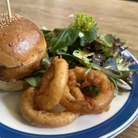 Portobello burger   at Real Food 真食 - South Beach in Central Singapore