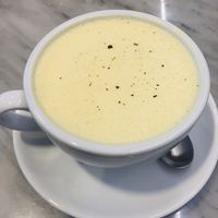 Tumeric latte at Real Food 真食 - South Beach in Central Singapore