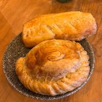 Pasty and sausage roll at Tofurei in Norwich
