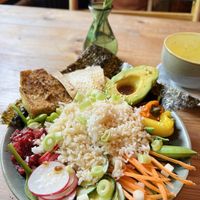 Sushi Buddha bowl   at Tofurei in Norwich