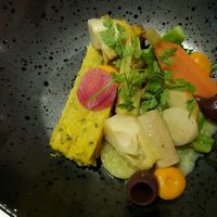 A dish at the restaurant at Bij Albrecht in Eindhoven