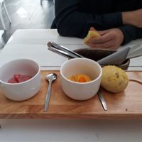 Complementary Bread with Home-made Hummus at Bij Albrecht in Eindhoven