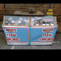 Missy's vegan cupcakes at The Vegan Quarter at Leith Market in Edinburgh
