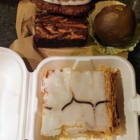 Cookie, brownie, truffle ball and mille-feuille at Missy's Vegan Cupcakes in Edinburgh