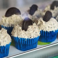 Oreo cupcakes at Missy's Vegan Cupcakes in Edinburgh