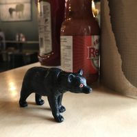 Bear instead of an order number at Boon Burger Cafe in Guelph