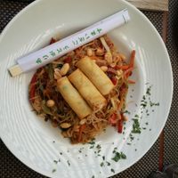 A customized wok dish (not on the menu/left out the meat for me). at Barbara in Murter