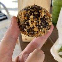 Was supposed to be a vegan Ferrero roche ball, which it was not, but they have some vegan desserts  at Eduardo's Beach Shack in Palm Beach