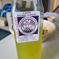 Yummy juice! at Eduardo's Beach Shack in Palm Beach