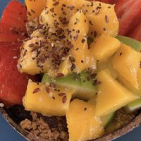 Beautiful presentation of the smoothie bowls. at Eduardo's Beach Shack in Palm Beach