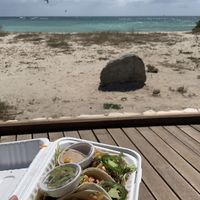 Their vegan tacos are to die for. at Eduardo's Beach Shack in Palm Beach