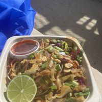 Vegan pad Thai   at Eduardo's Beach Shack in Palm Beach