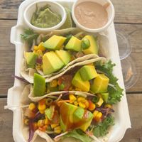 Vegan Tacos at Eduardo's Beach Shack in Palm Beach