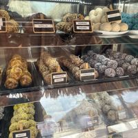 Energy protein balls- not all vegan so ask and some are even gluten free   at Eduardo's Beach Shack in Palm Beach