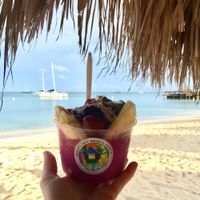 Raw Pitaya Bowl at Eduardo's Beach Shack in Palm Beach