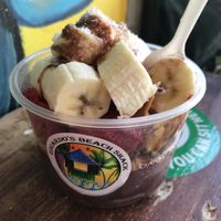 Açaí bowl at Eduardo's Beach Shack in Palm Beach