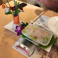 cuttlefish sashimi at Zhòng Liú SùShí 眾流素食 in Taipei