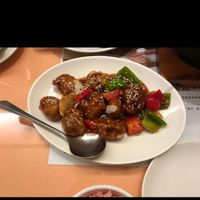 sweet and sour mushrooms at Zhòng Liú SùShí 眾流素食 in Taipei