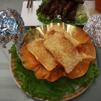 Shrimp rolls at Zhòng Liú SùShí 眾流素食 in Taipei
