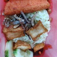 Nasi lemak without egg and request to change mock fish at SHU Vegetarian 蔬方斋 - Jln Kayu in Northeast Singapore