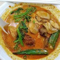 Choose your own yong tau foo ingredients with curry soup $7.10 at SHU Vegetarian 蔬方斋 - Jln Kayu in Northeast Singapore