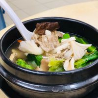 Herbal vegetable soup at Green Lane Vegetarian Food in North Singapore