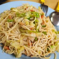 Hongkong fried noodle at Green Lane Vegetarian Food in North Singapore