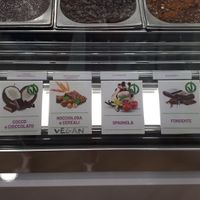 Vegane Eissorten at Gelateria Malu in Jesolo