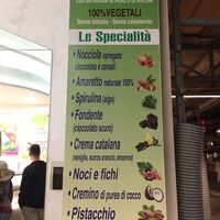 Vegan ice-cream menu  at Gelateria Malu in Jesolo