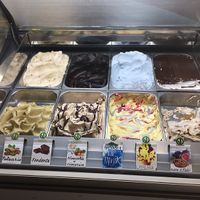 8 flavours vegan ice-cream  at Gelateria Malu in Jesolo