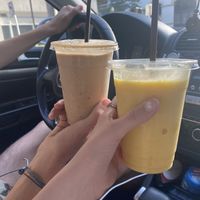 Hawaiian smoothie and mocha smoothie  at Meraki Juice Kitchen  in West Palm Beach