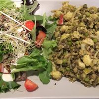The dish of the day at De Plaats in Bruges