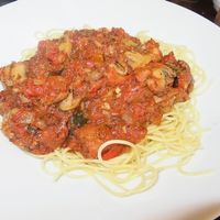 pasta at De Plaats in Bruges
