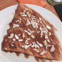 apple+caramel+almonds at Creperia La Bombarde in Porto