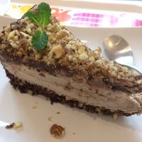 Chocolate pie.  at Go Healthy in Krakow