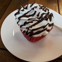 Vegan muffin at Govinda's Restaurant in Krabi