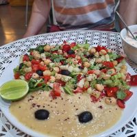 Hummus Salad at Govinda's Restaurant in Krabi