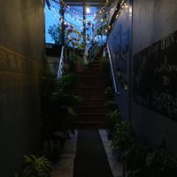 Planted stairs at Govinda's Restaurant in Krabi